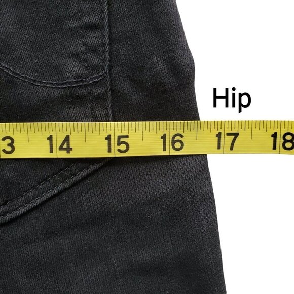 AG Adriano Goldschmied Farrah Black High Rise Ankle Skinny Jeans Raw Goth 25R - Picture 13 of 16